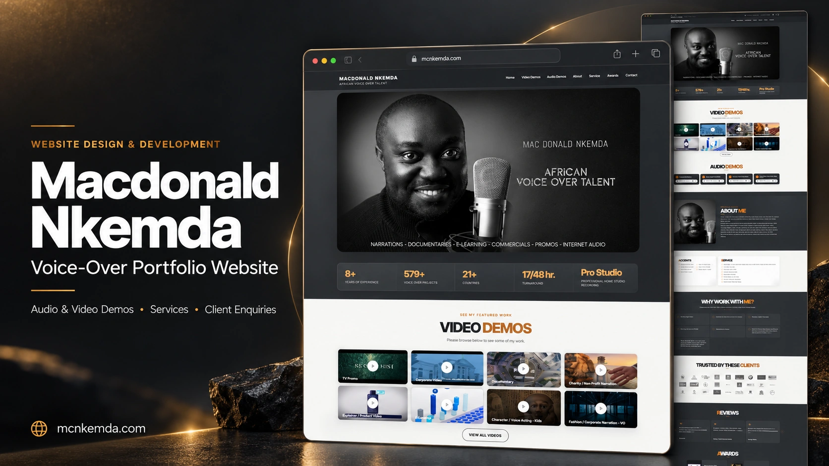 Macdonald Nkemda — website project cover