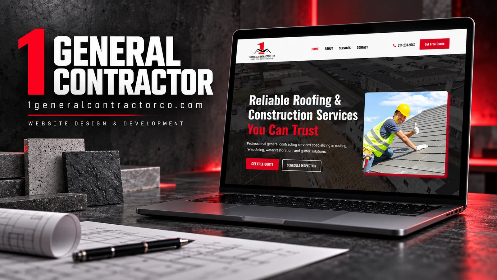 1General Contractor LLC — website project cover