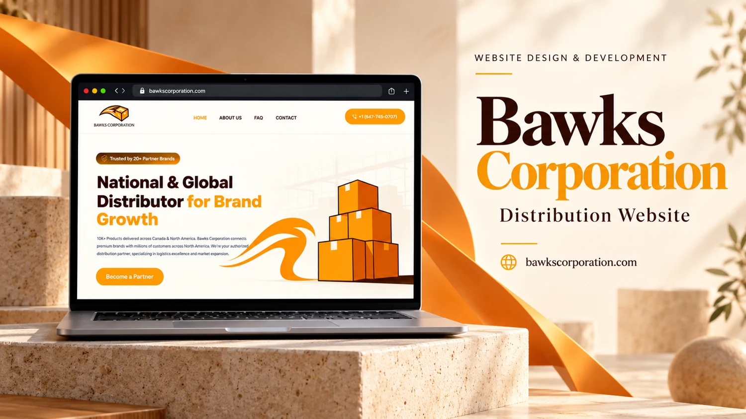Bawks Corporation — website project cover