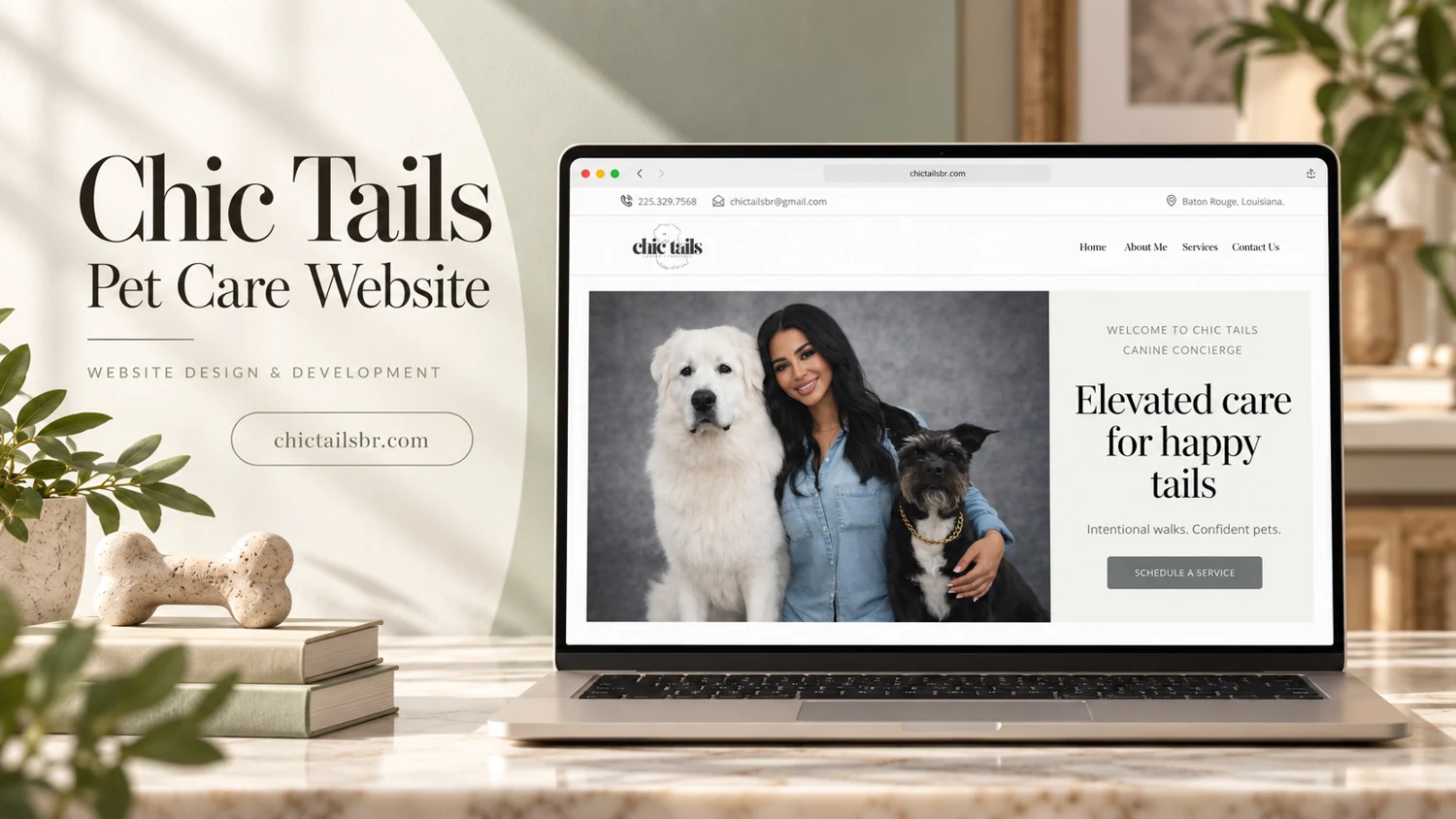 Chic Tails — website project cover