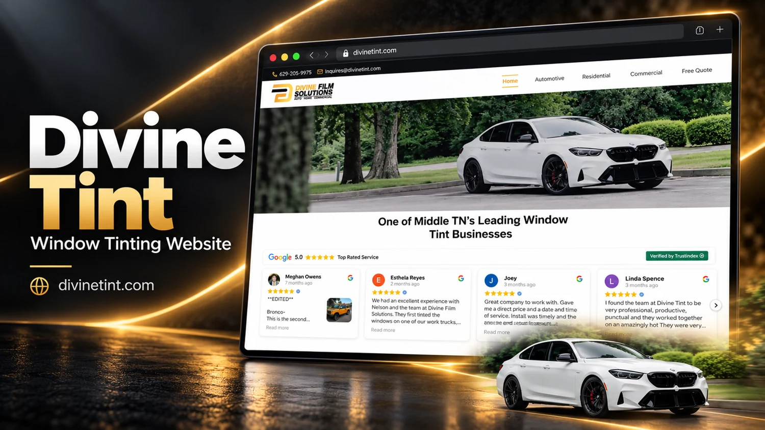 Divine Film Solutions — website project cover