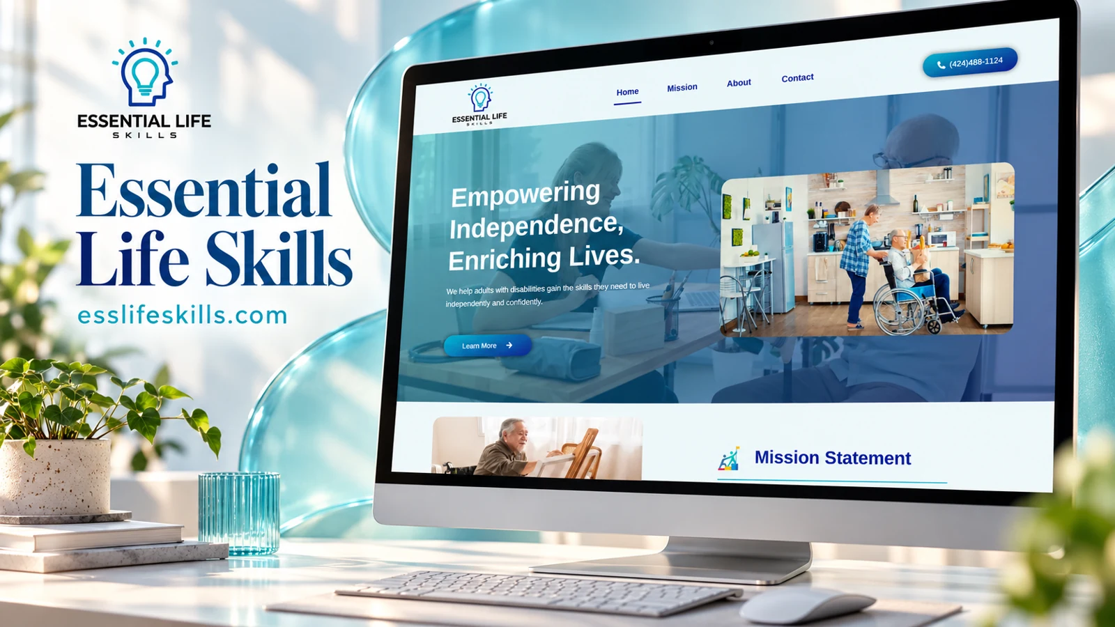 Essential Life Skills — website project cover