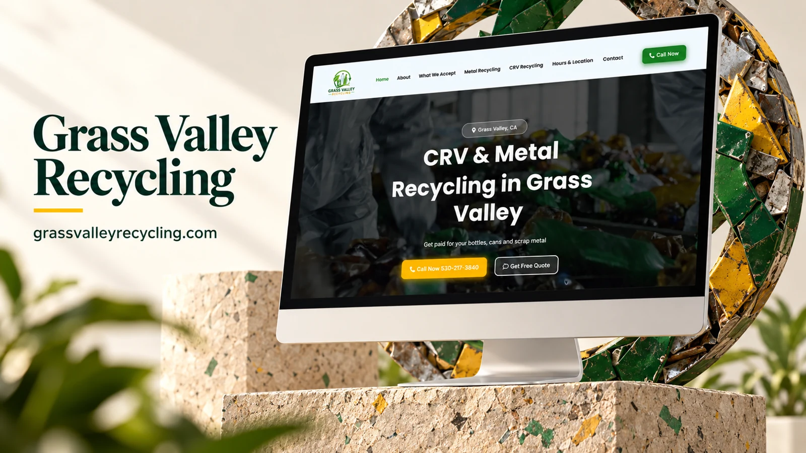 Grass Valley Recycling — website project cover
