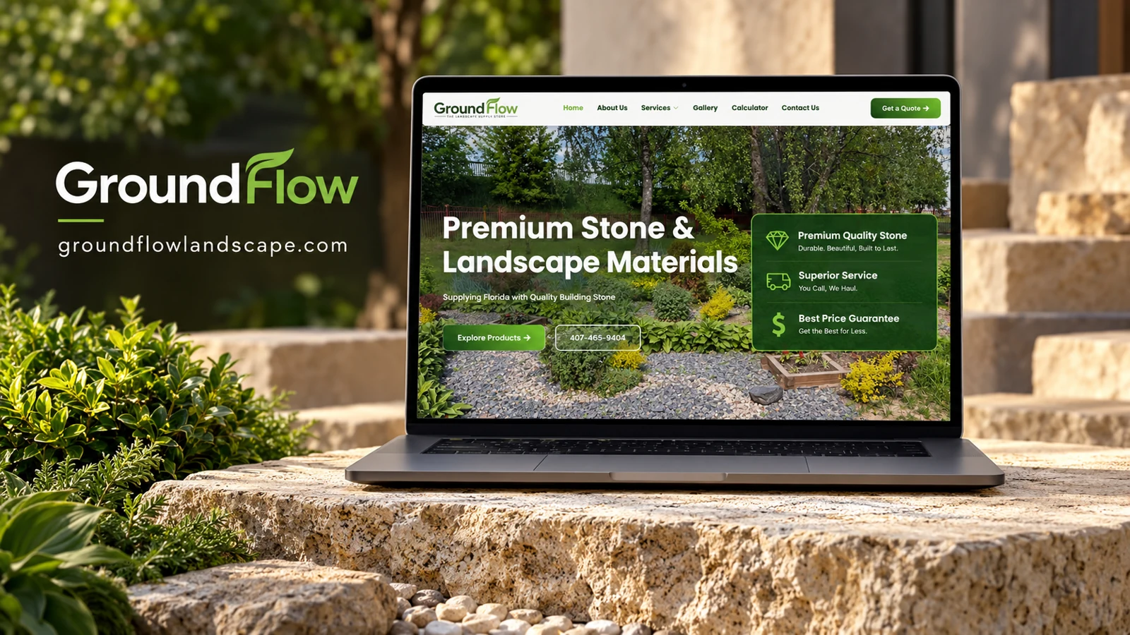 GroundFlow — website project cover