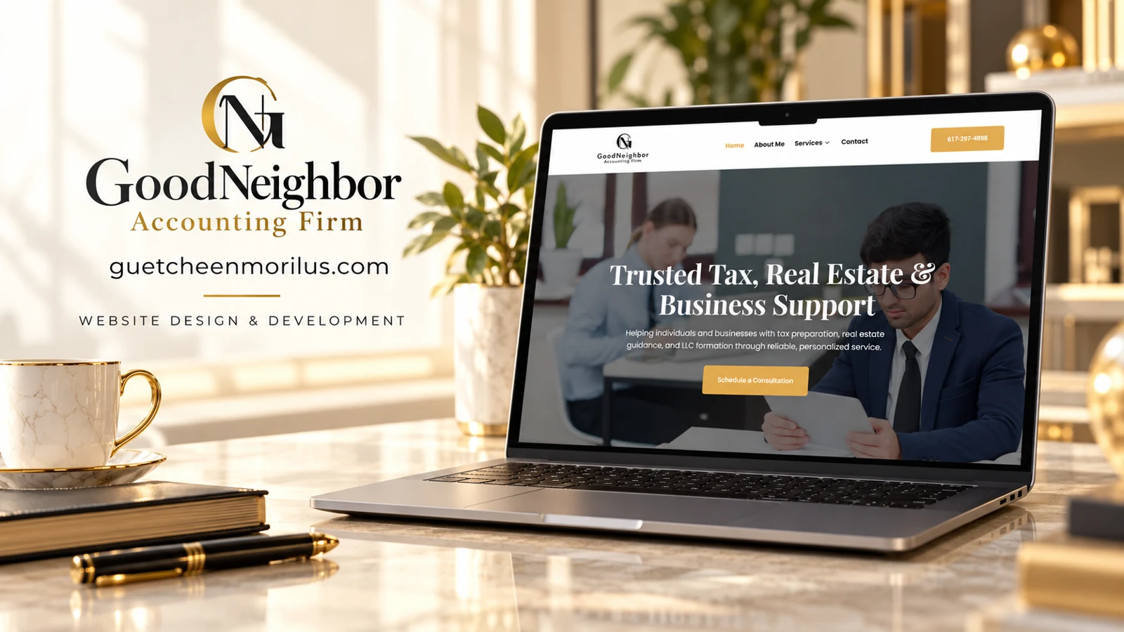 Guetcheen Morilus — website project cover