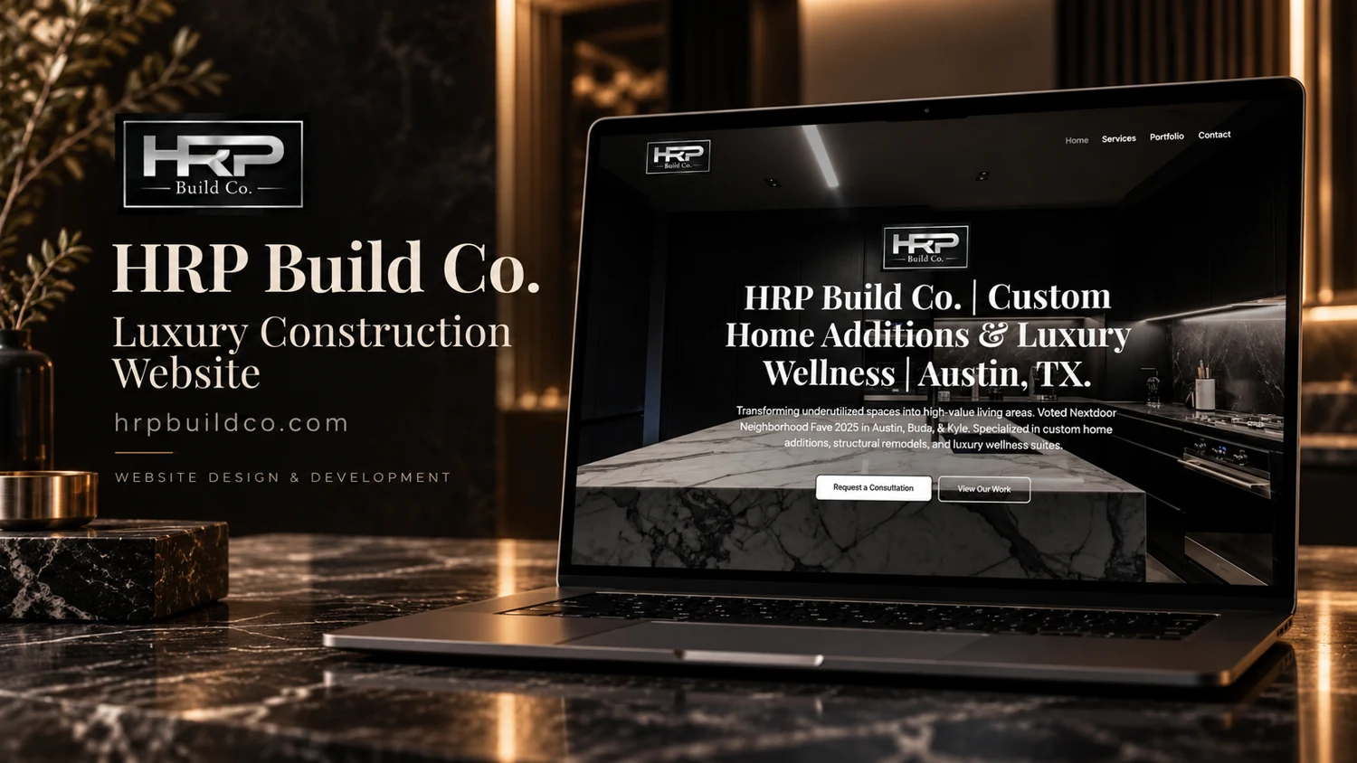 HRP Build Co. — website project cover