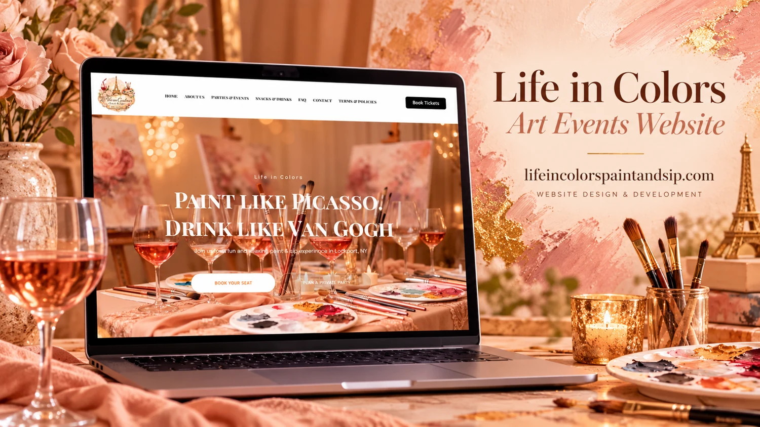 Life in Colors — website project cover