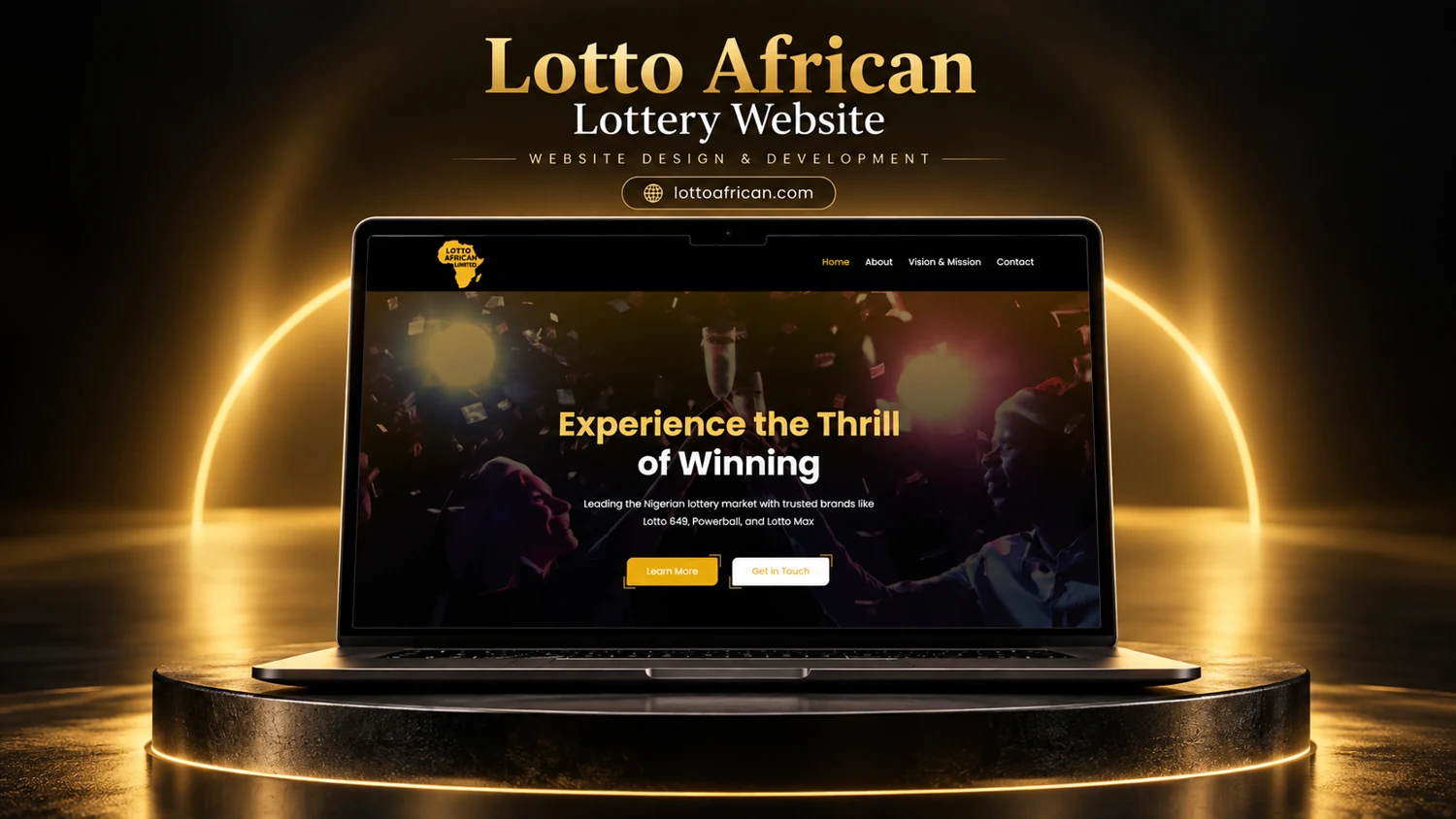 Lotto African — website project cover