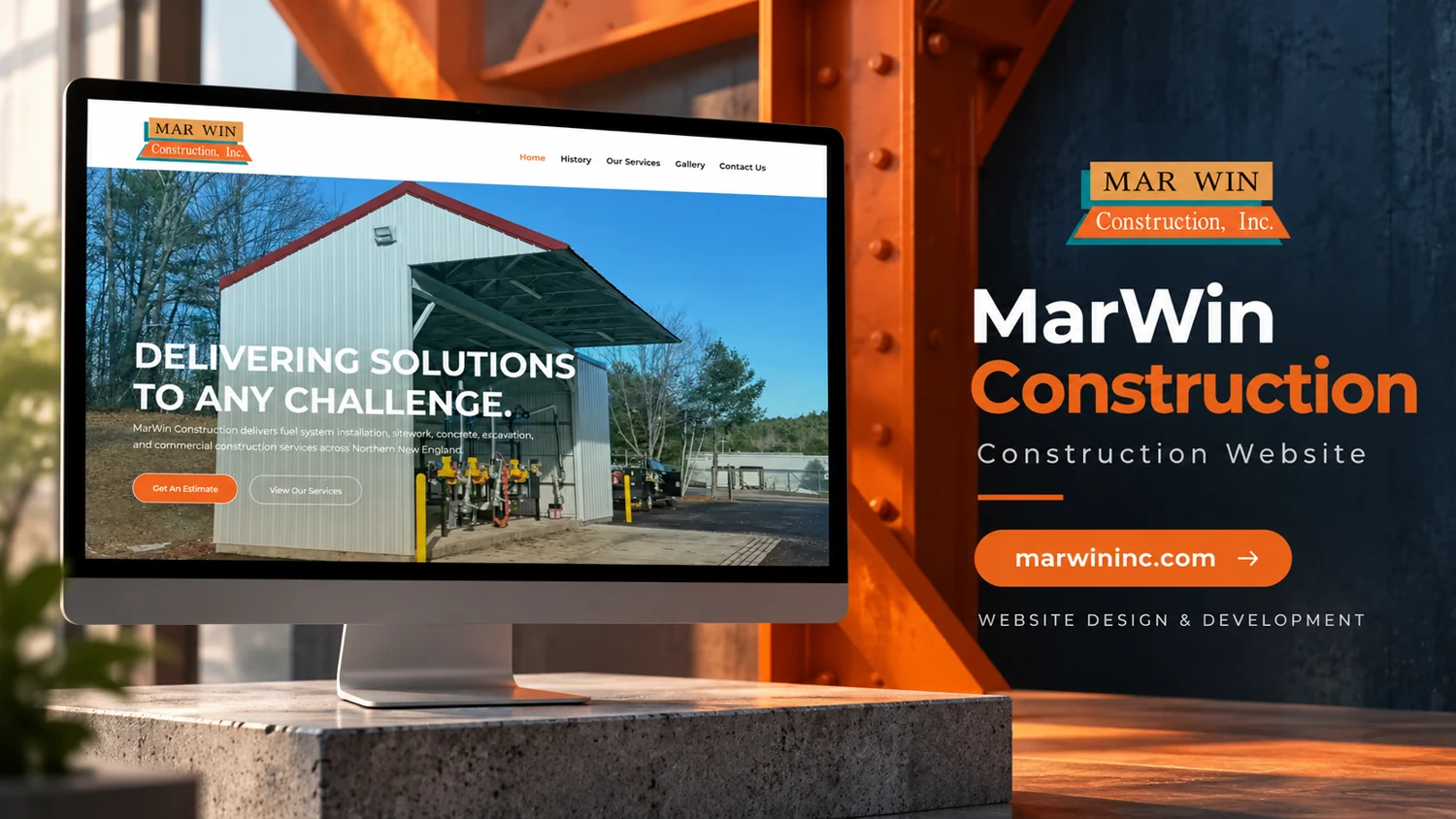 MarWin Construction — website project cover
