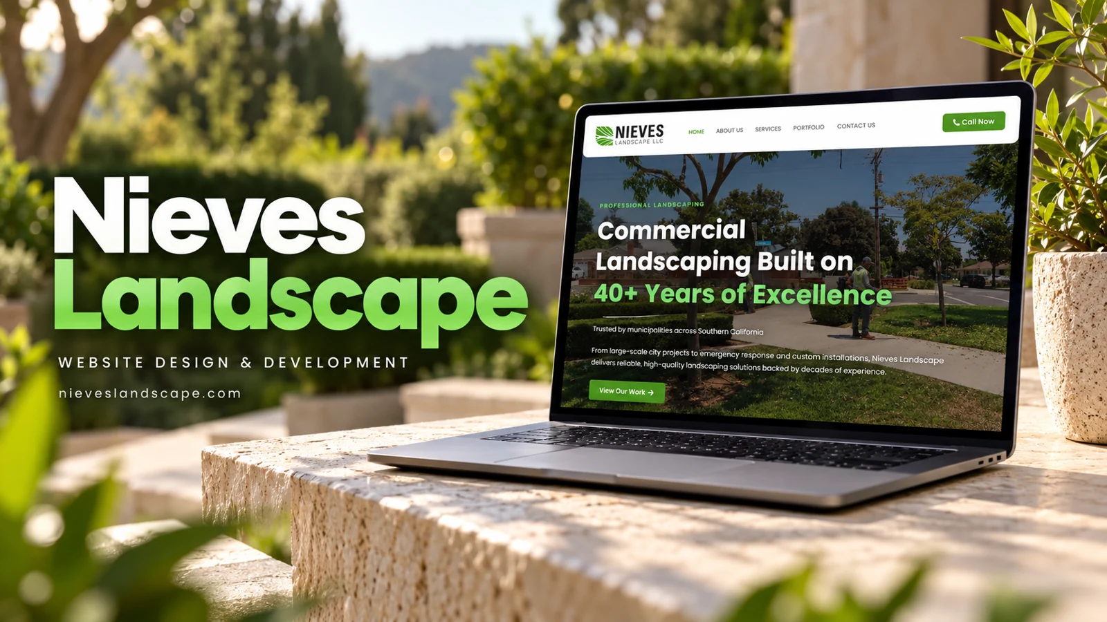 Nieves Landscape — website project cover