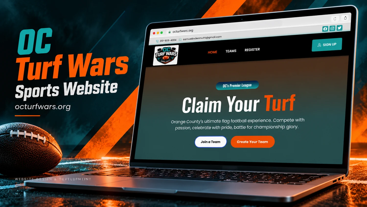 OC Turf Wars — website project cover