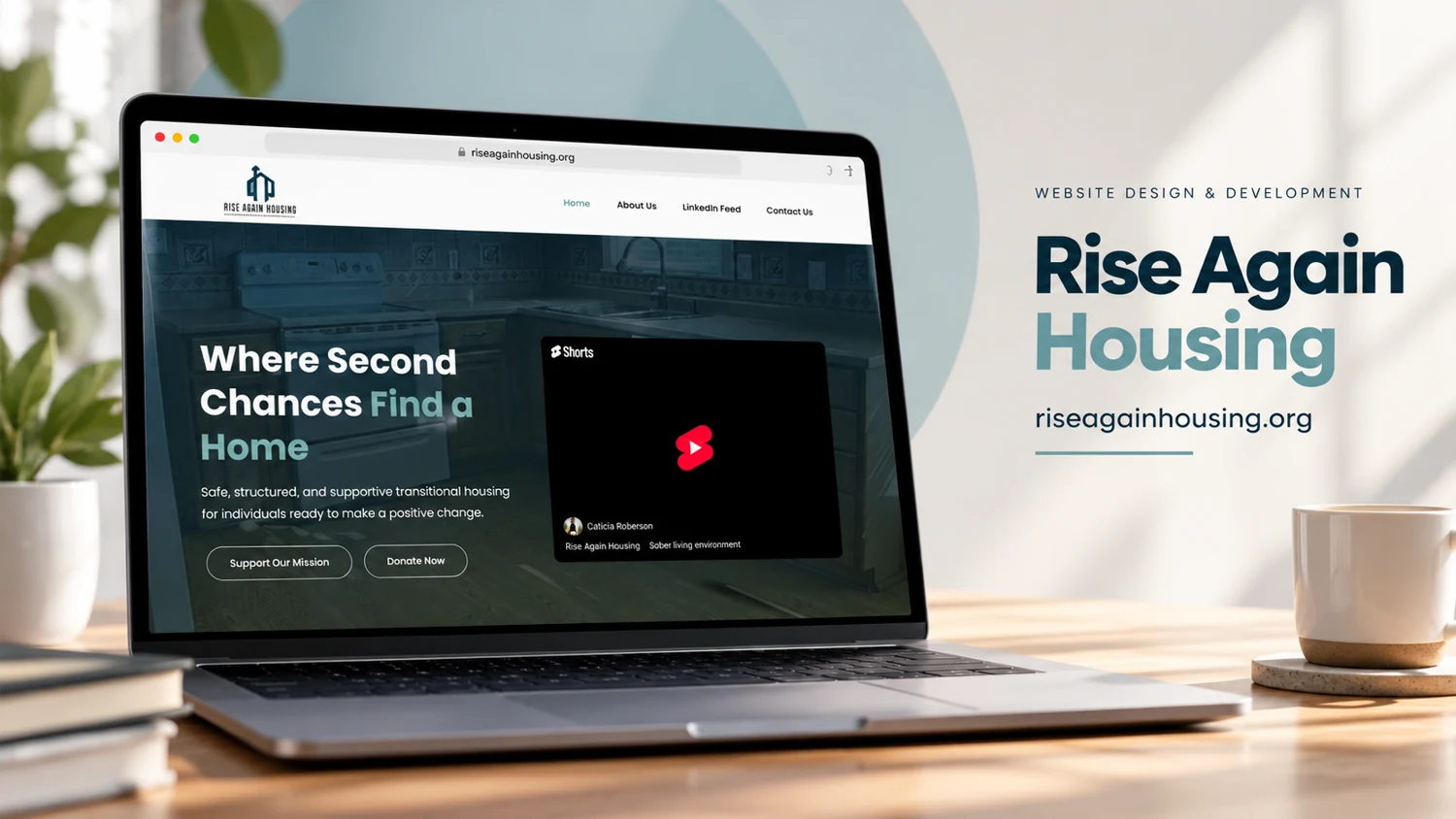 Rise Again Housing — website project cover