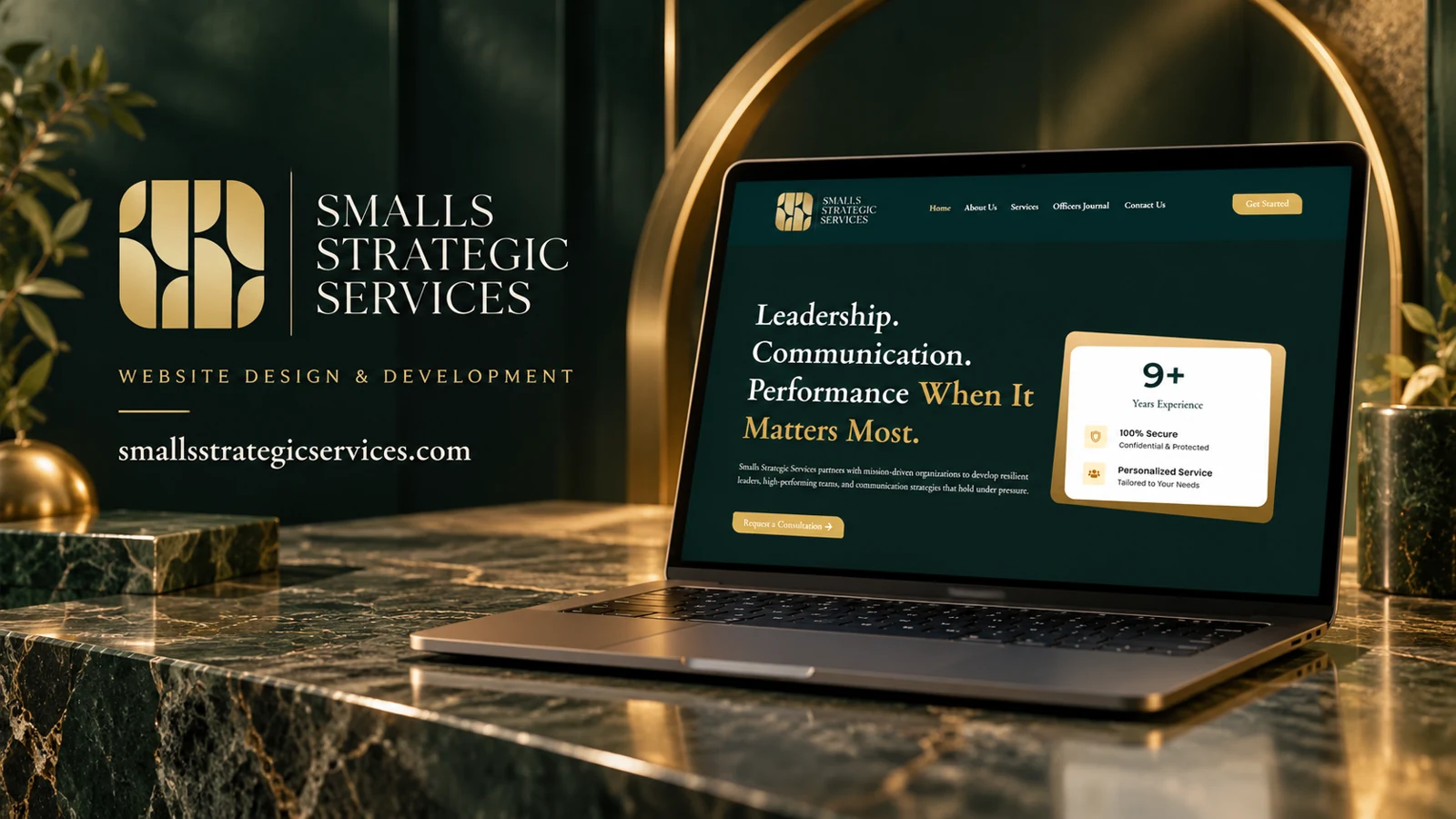 Smalls Strategic Services — website project cover