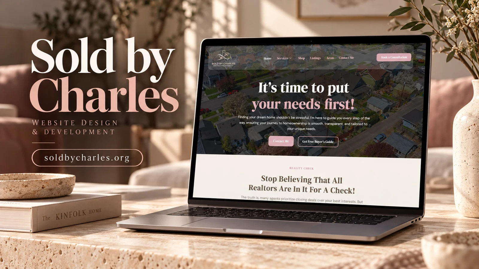 Sold by Charles — website project cover