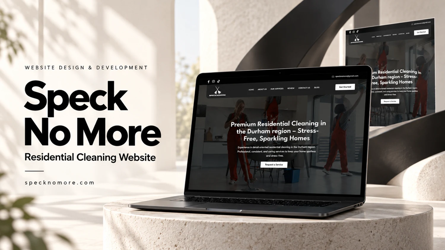 SpeckNoMore — website project cover