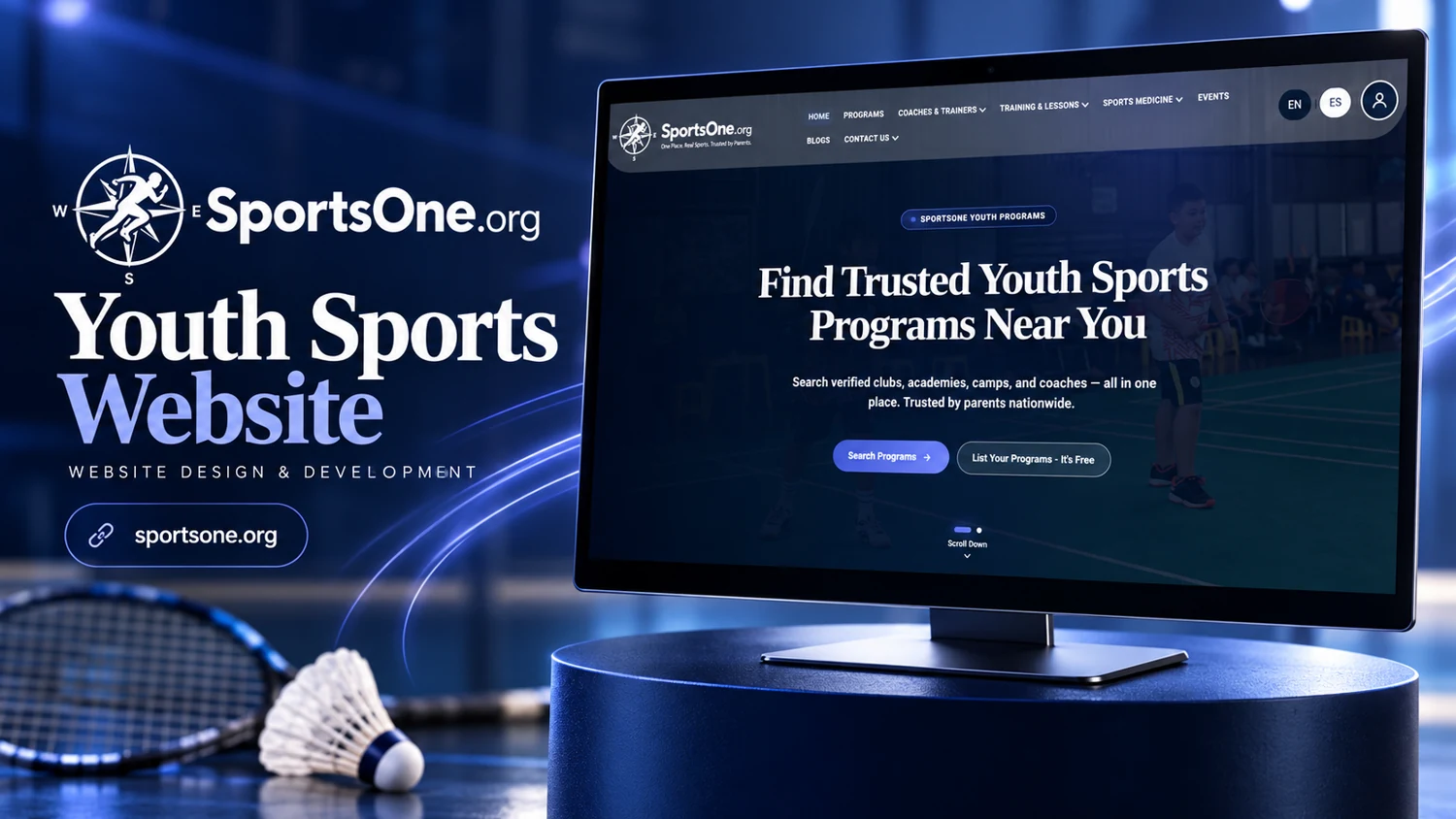 SportsOne — website project cover