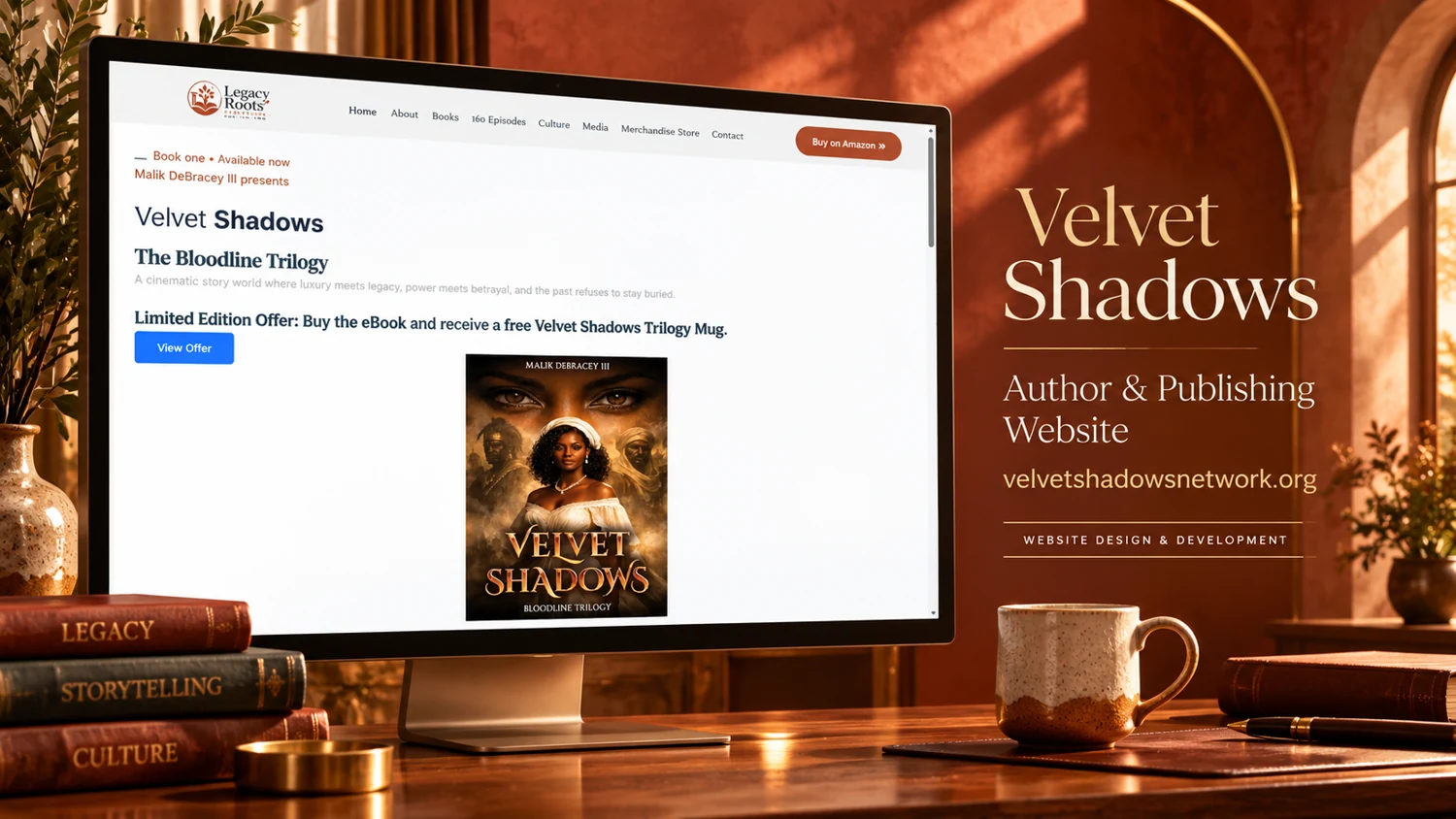 Velvet Shadows Network — website project cover