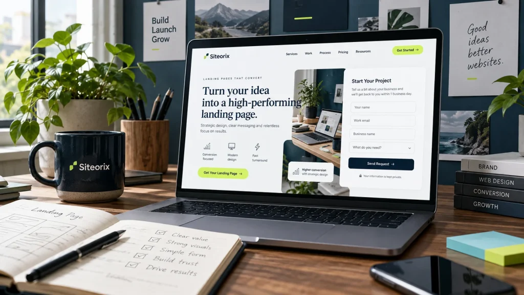 Landing Page Design & Lead Generation — Siteorix service