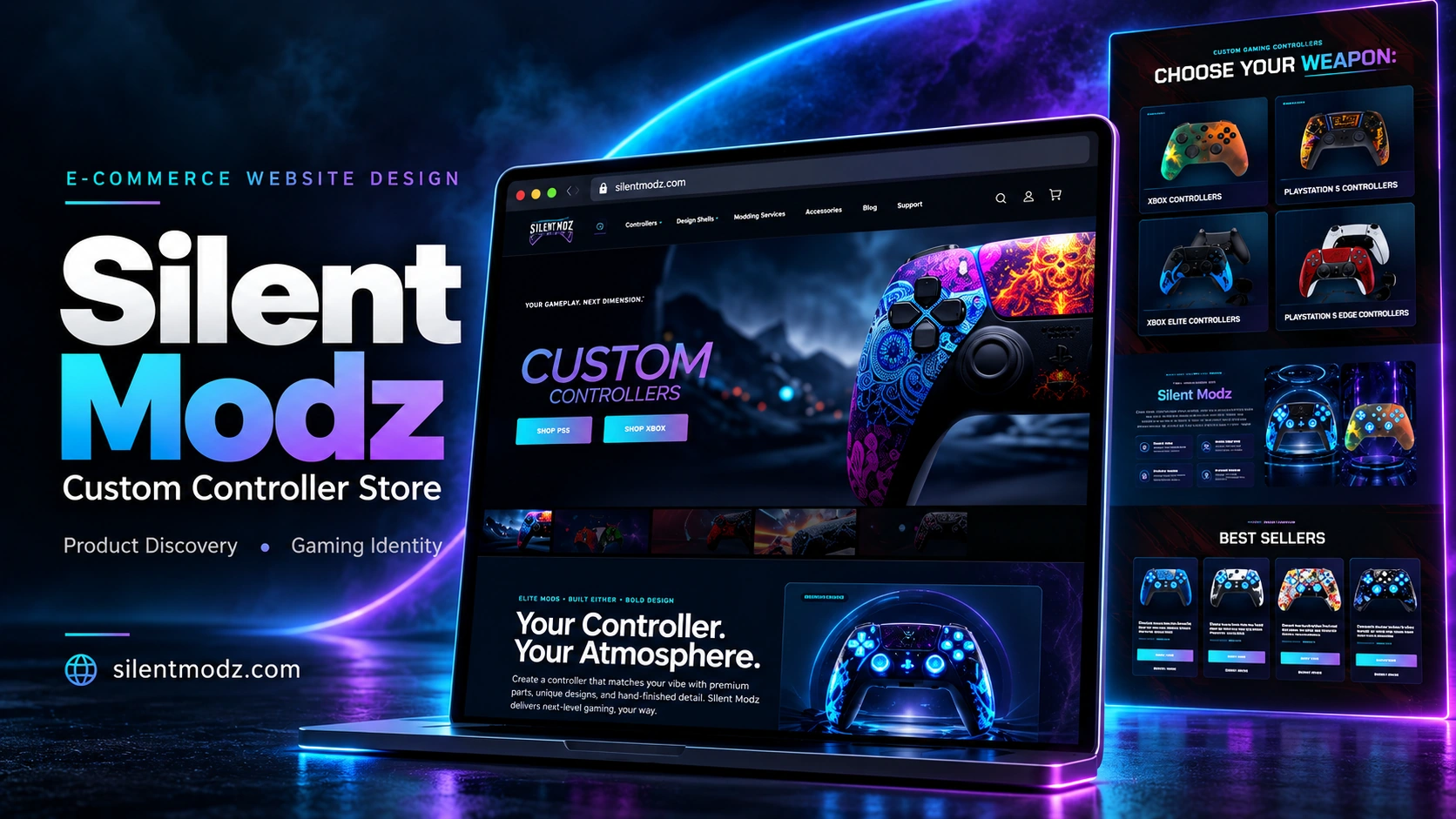Silent Modz — website project cover