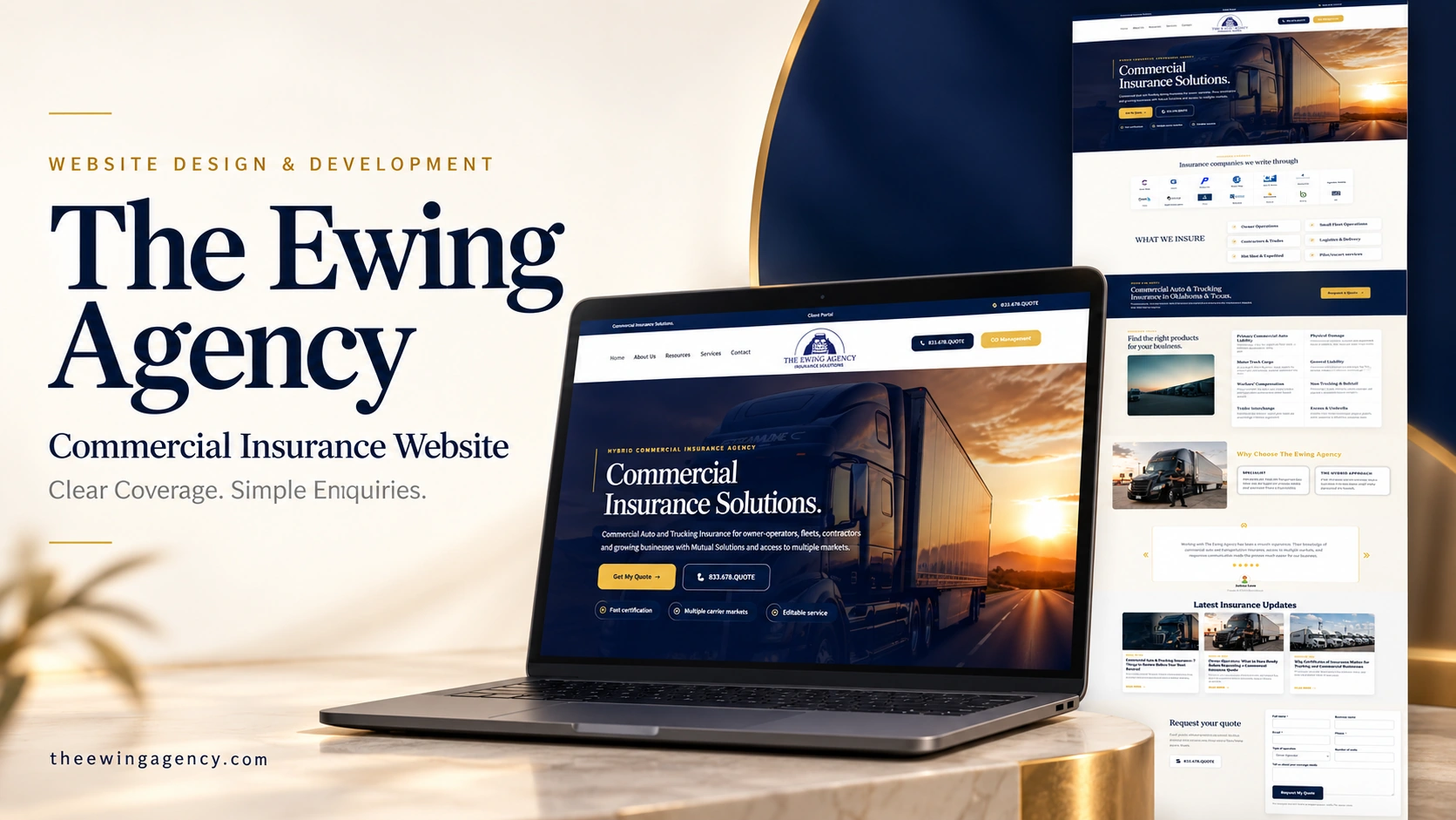 The Ewing Agency — website project cover